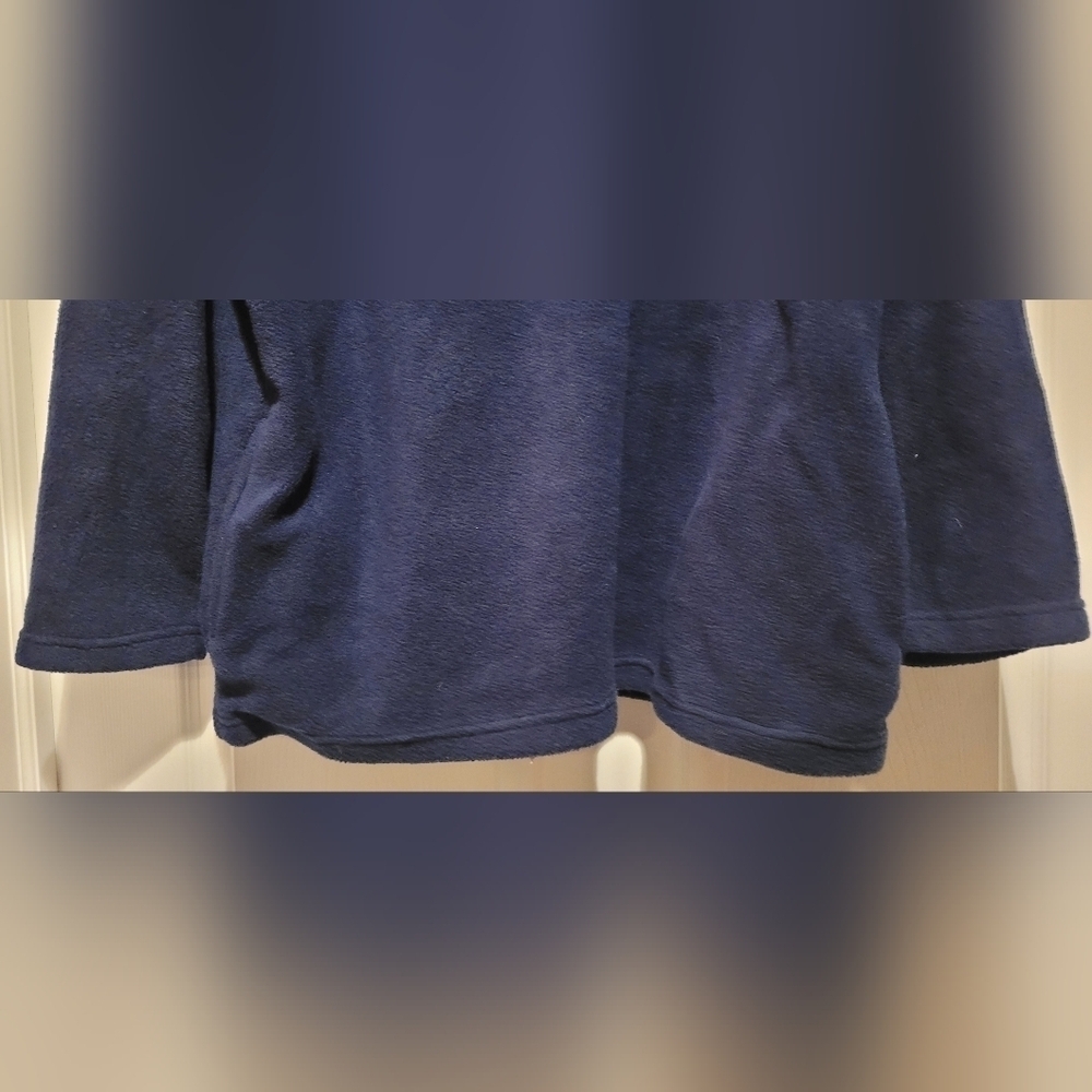 Vintage NFL for Her St. Louis Rams Navy Blue Long Sleeve Fleece Quarter 1/4 Zip - Picture 3 of 11